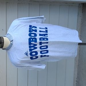 DALLAS COWBOYS NFL Grey Blue Apex‎ One Cotton Blend Single Stitch Shirt XXL RARE